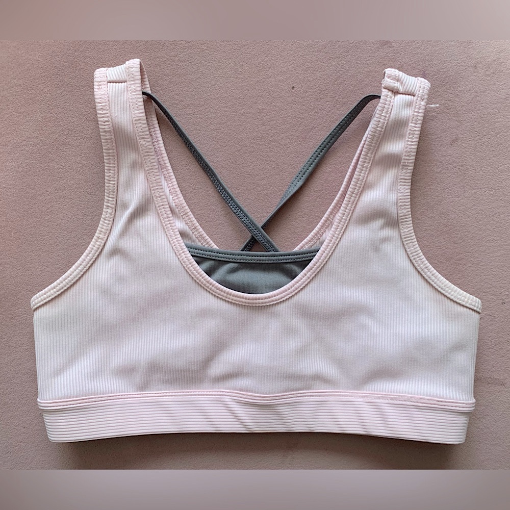 Avia Pink and Gray Athletic Brassiere